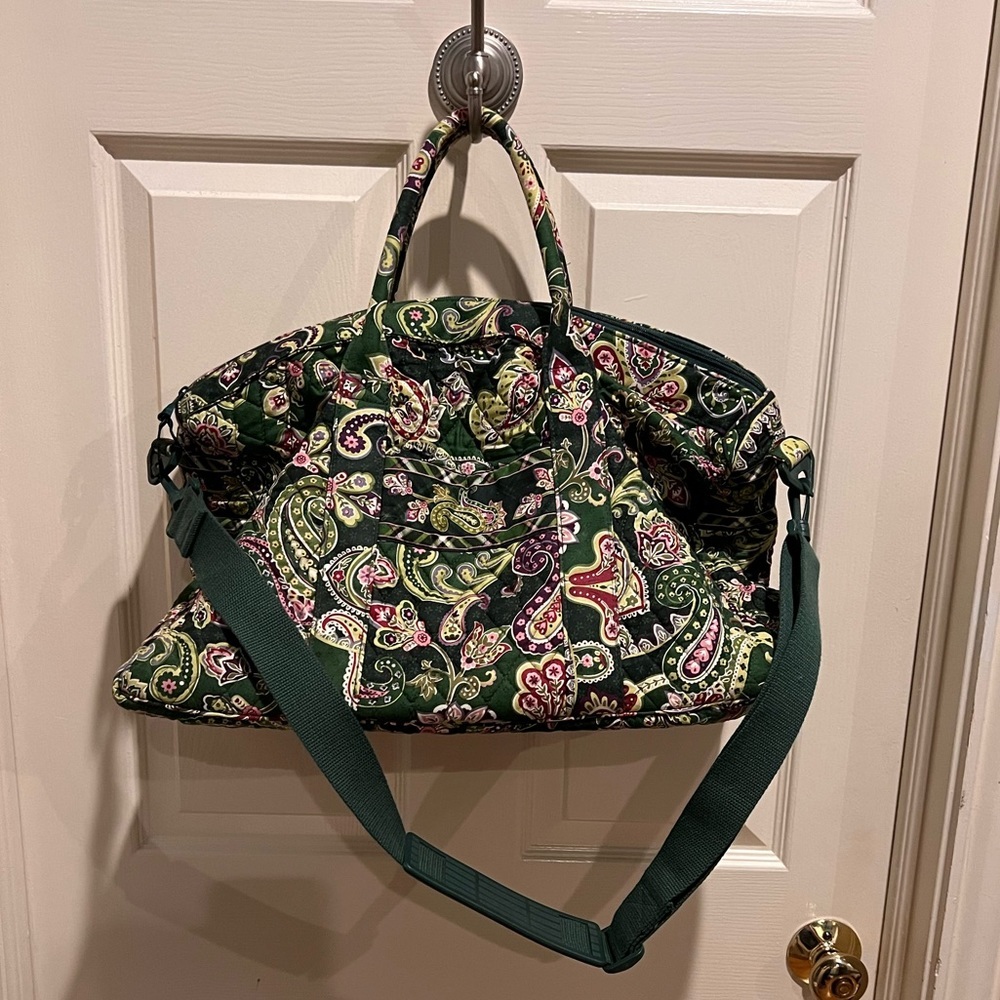 Vera Bradley overnight bag.